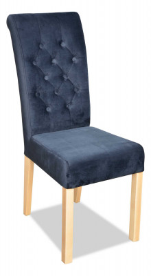 Armchair Chair Dining Room TV Lounge Textile Seat Modern Upholstered Chair Solid Wood