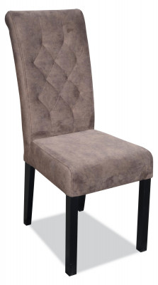 Armchair Chair Dining Room TV Lounge Textile Seat Modern Upholstered Chair Solid Wood