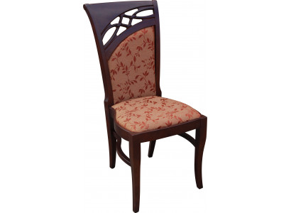 Luxury design upholstered chair chairs seat wood backrest office dining room