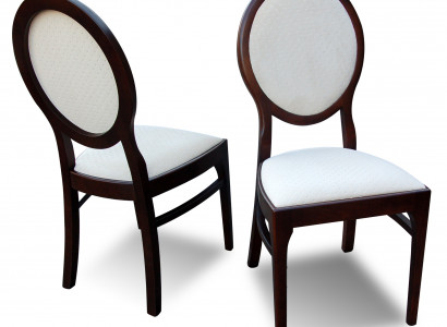 Luxury Design Upholstered Chair Chairs Seat Back Office Dining Room Solid Wood K59 New