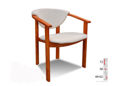 Solid wood chair dining room chair designer classic white armchair wood