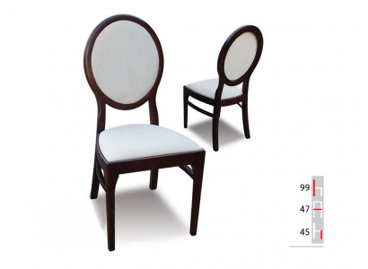 Solid wood round chair modern designer dining chair kitchen decorative