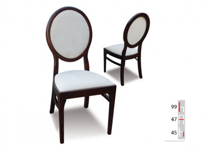 Solid wood round chair modern designer dining chair kitchen decorative