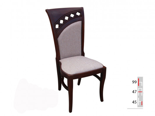 Solid wood fabric chair modern designer dining chair kitchen decorative