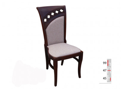 Solid wood fabric chair modern designer dining chair kitchen decorative