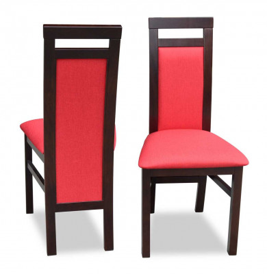Chair without armrests, upholstered armchair, wood, textile, wood, armchair, new.