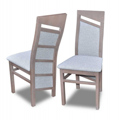 Brown chair padded chair modern seating furniture dining room upholstery textile new