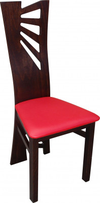 Solid wood, red chair, modern designer dining chair, kitchen decorative