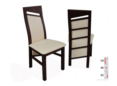 Solid wood chair modern white designer dining chair kitchen decorative