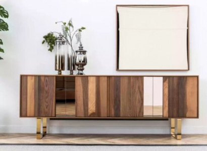 Sideboard Mirror Cabinet Design Luxury Living Room Modern Set Sideboard 2-piece