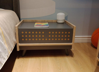 Noble children's bedside designer furniture console tables for children's room in gray