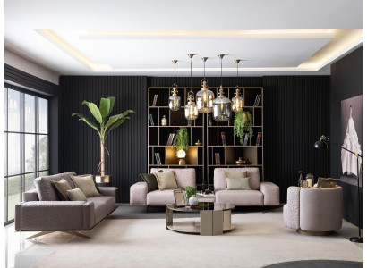 Luxury Sofa Set 3+3+1 Seat Couch Set Furniture Upholstery