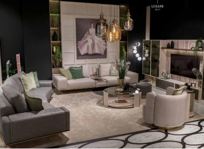 Sofa sets living room 4+1+1 set sofa set modern design furniture
