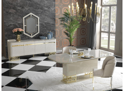 Luxury dining room set: dining table with 4 chairs, dining group, dining set, chair group.
