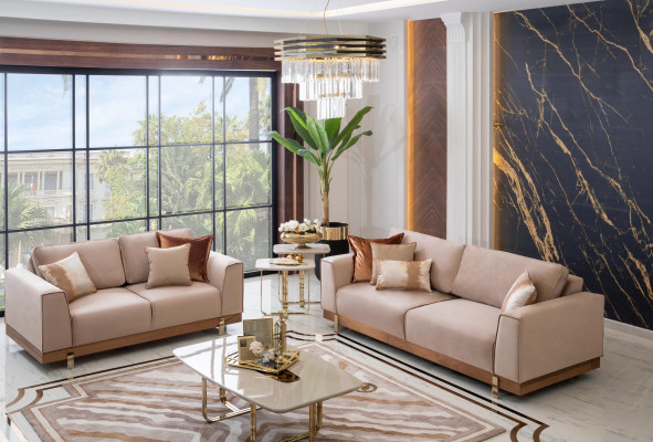 Luxury Living Room Set Suite 3+2 Seat Sofa Sets Seat Cushion Suites