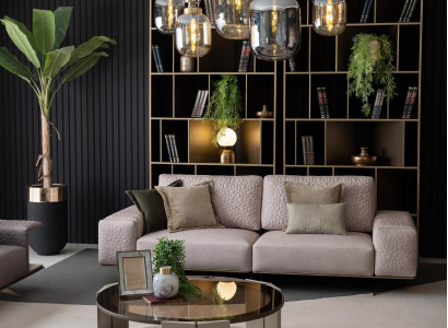 Three-seater couches, pink living room sofas, couch 256cm, big sofa XXL fabric