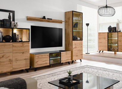 Living room wall unit set 5 pieces luxury living room sideboard TV stand design furnishing