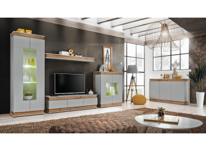 Living Room Set 5-Piece TV Stand Modern Display Cabinet Wood Furniture Luxury Sideboard New
