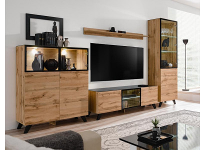 Living Room Modern Set Showcase Sideboard Wall Units TV Stand Design New