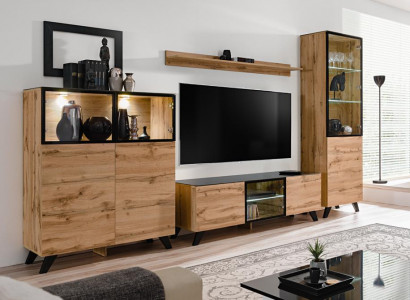 Living Room Modern Set Showcase Sideboard Wall Units TV Stand Design New