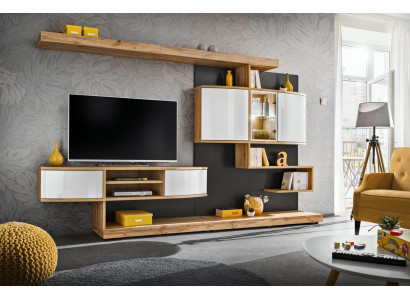 Brown wall unit furnishing luxury living room designer TV stand furniture new