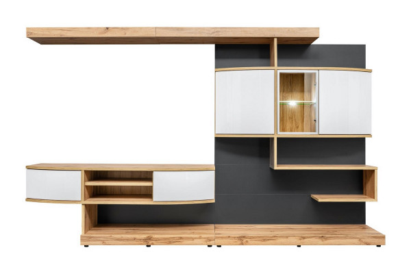 Brown wall unit furnishing luxury living room designer TV stand furniture new
