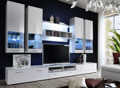 Living room wall TV stand sideboard designer modern living room shelves wood new