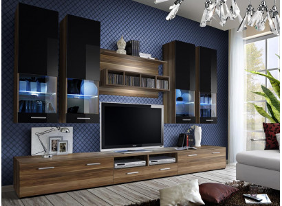 Design living wall TV stand 4x wall cabinet lowboard wall shelf luxury furniture