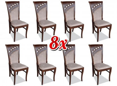 Group Gastronomy New Dining Room Restaurant Chair Design 8x Armchair Chairs Set