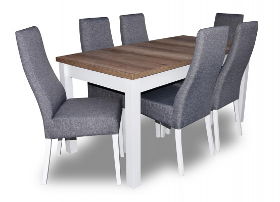 Dining set: dining table with 6 chairs set. Dining set, dining group, 7-piece set.