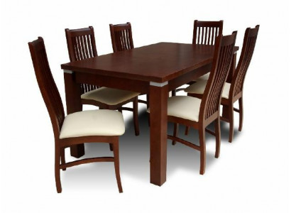 Dining table + 6 chairs for dining room set, dining group, classic table, new