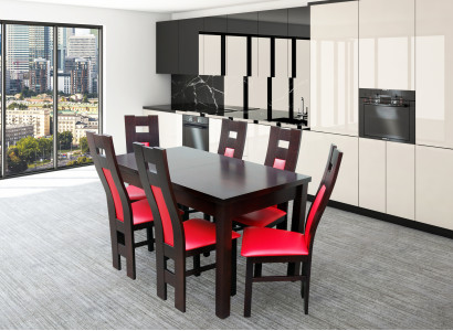 Design Dining Room Set Chair Set Table + 6 Chairs Dining Room Sets Tables