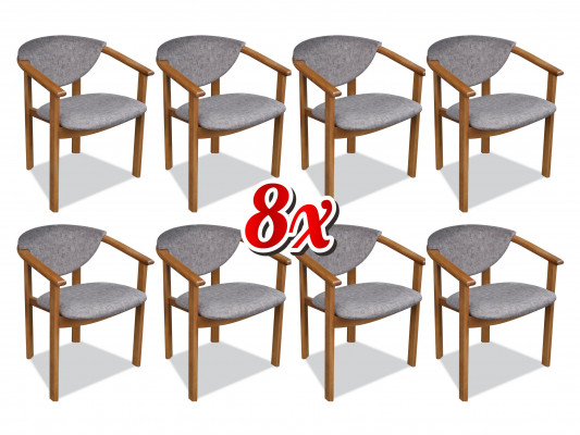 Set of furniture seat cushions living room design dining chair room group 8x chairs