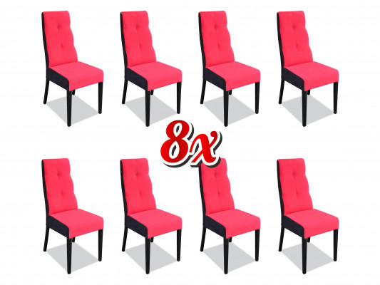 Designer chair set complete K63 chair set dining room upholstered seat 8x