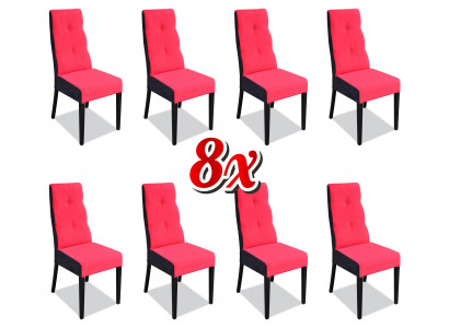 Designer chair set complete K63 chair set dining room upholstered seat 8x