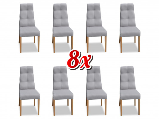 Designer chair set complete K63 chair set dining room upholstered seat 8x