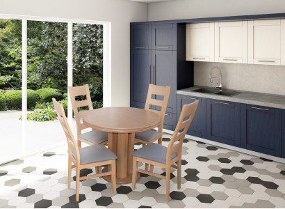 Designer table + 4 chairs set complete living room decor dining room