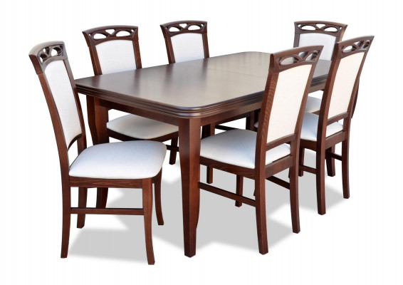 Classic Table Dining Table Dining Room Wood Set 6x Chair Set Chairs Backrest 7pcs