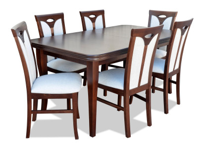Classic Dining Room Furniture Dining Set Armchair Table Group 7-Piece Set Modern