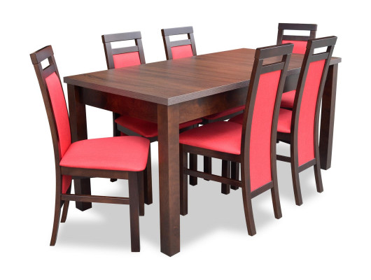 Complete Set Dining Table Dining Room 6x Chairs Set Dining Group Wood Table Tables 7-piece