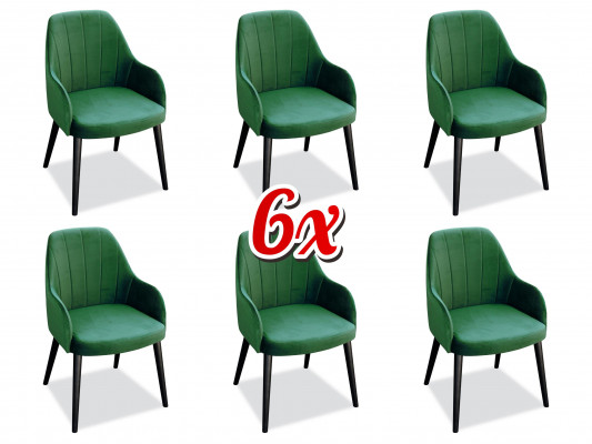 Dining room chair chairs seat solid modern wood armchair set 6x luxury restaurant