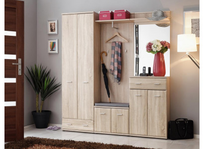 Clothes rack hallway wardrobe, hallway design furniture, wood modern cabinet new