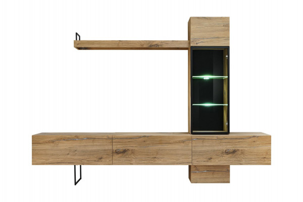Living Room Wall Unit Designer Living Room Set Lowboard Wall Shelf TV Stand New Furniture