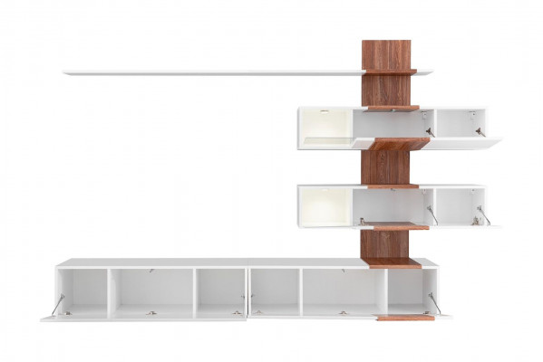 Modern living room wall luxury furniture living room design TV stand wall shelves