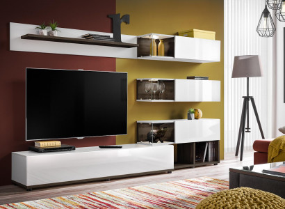 Wall unit design shelf TV stand shelf living room wood furniture