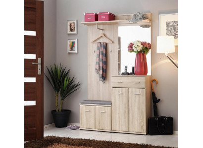 Design modern hallway wardrobe luxury clothes rack furniture wood entryway new