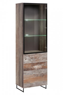 Showcase design cabinet wood modern new furniture gray wood interior
