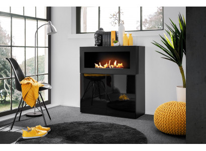 Sideboard with built-in fireplace Modern designer cabinet living room