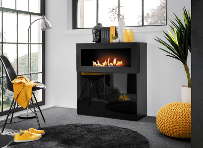 Sideboard with built-in fireplace Modern designer cabinet living room