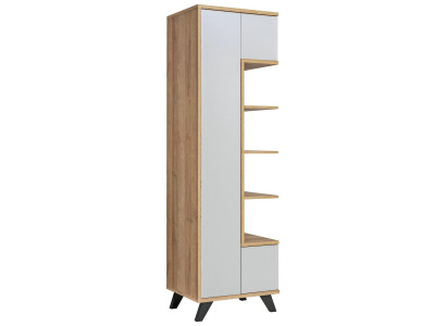 White bookshelf living room luxury bookcase furniture shelf wood design